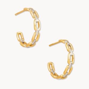 Kendra Scott Wren Hoop Earrings in Mixed Metal